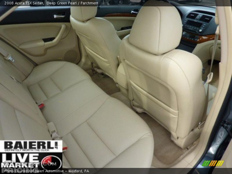 Deep Green Pearl / Parchment 2008 Acura TSX Sedan