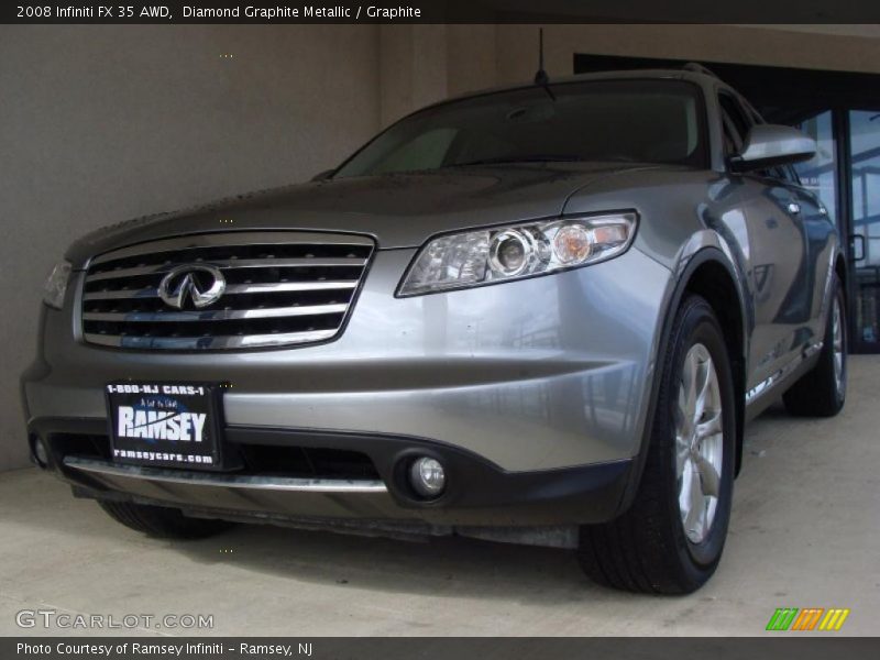 Diamond Graphite Metallic / Graphite 2008 Infiniti FX 35 AWD