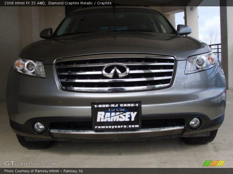 Diamond Graphite Metallic / Graphite 2008 Infiniti FX 35 AWD