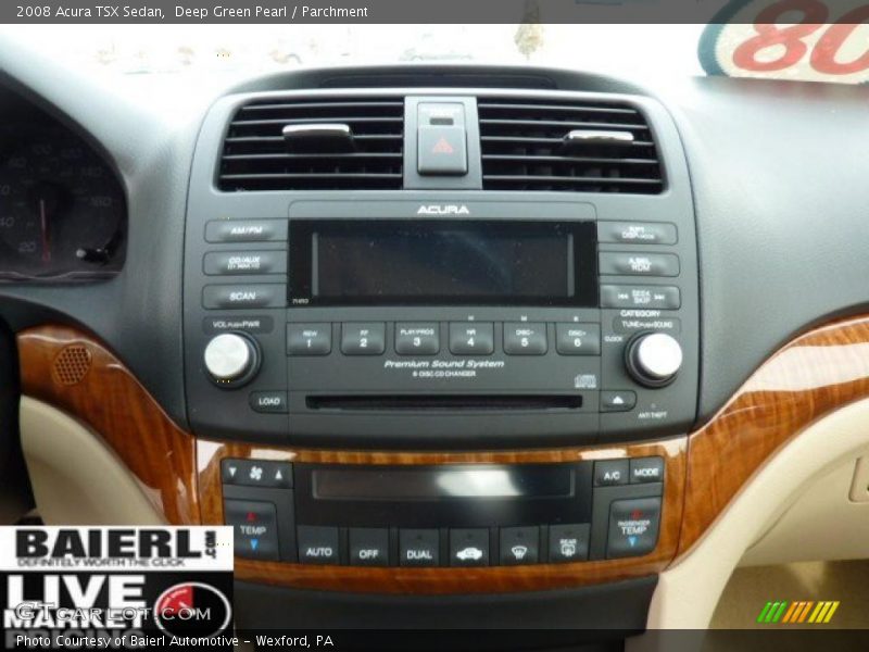 Deep Green Pearl / Parchment 2008 Acura TSX Sedan