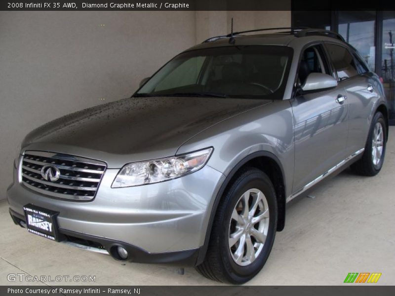 Diamond Graphite Metallic / Graphite 2008 Infiniti FX 35 AWD