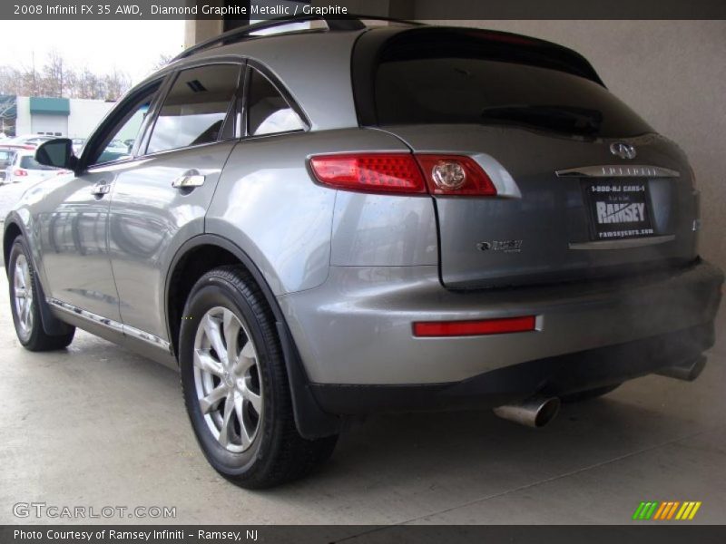 Diamond Graphite Metallic / Graphite 2008 Infiniti FX 35 AWD