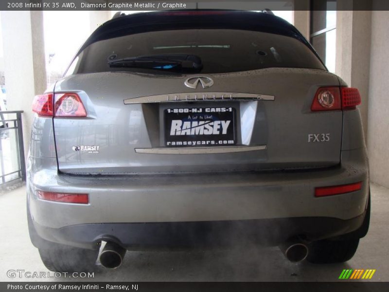 Diamond Graphite Metallic / Graphite 2008 Infiniti FX 35 AWD