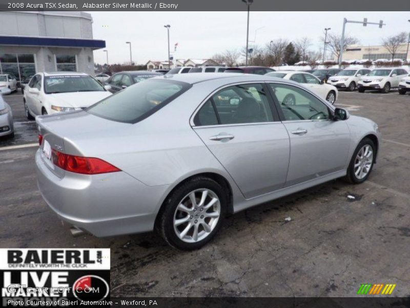 Alabaster Silver Metallic / Ebony 2008 Acura TSX Sedan