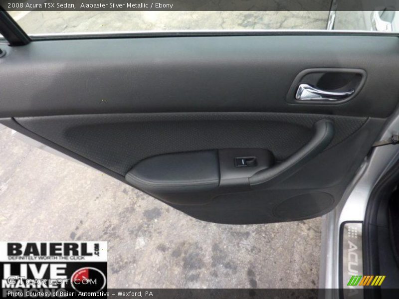 Alabaster Silver Metallic / Ebony 2008 Acura TSX Sedan