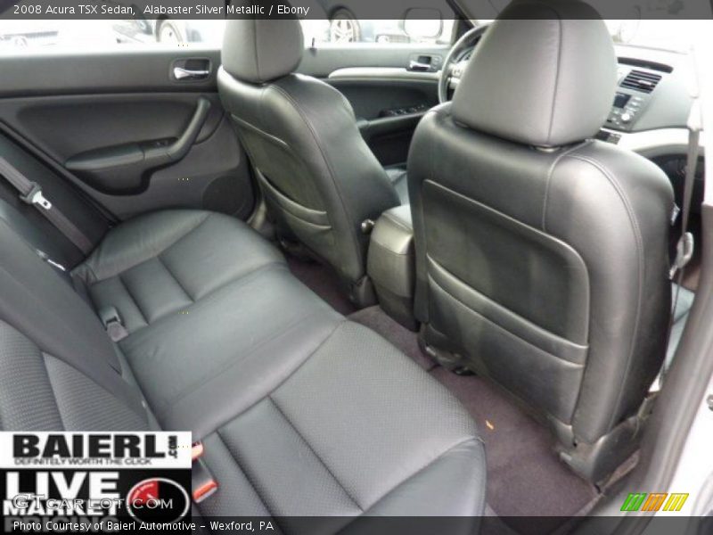 Alabaster Silver Metallic / Ebony 2008 Acura TSX Sedan