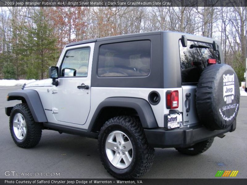Bright Silver Metallic / Dark Slate Gray/Medium Slate Gray 2009 Jeep Wrangler Rubicon 4x4