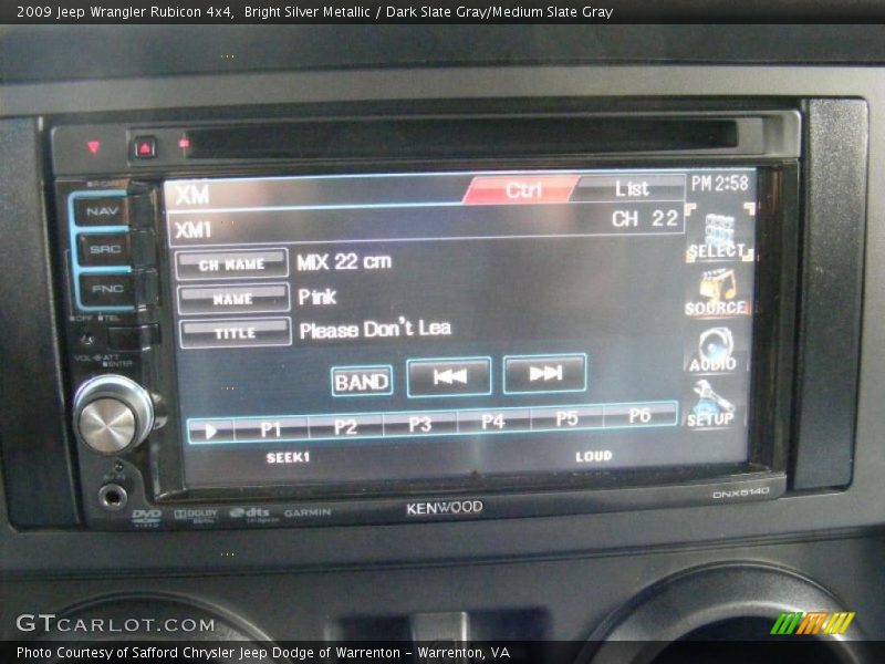 Bright Silver Metallic / Dark Slate Gray/Medium Slate Gray 2009 Jeep Wrangler Rubicon 4x4