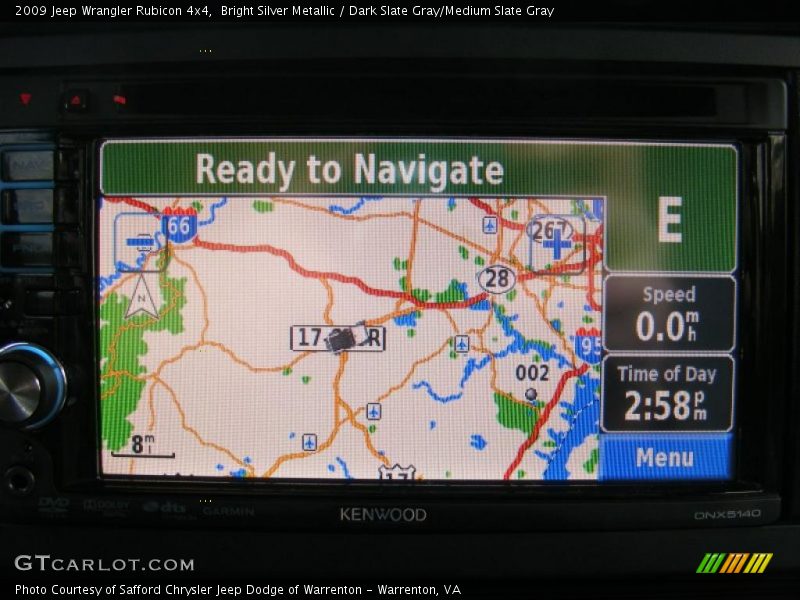 Navigation of 2009 Wrangler Rubicon 4x4