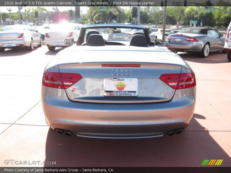 Quartz Gray Metallic / Black Silk Nappa Leather 2010 Audi S5 3.0 TFSI quattro Cabriolet