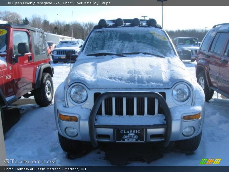 Bright Silver Metallic / Taupe 2003 Jeep Liberty Renegade 4x4