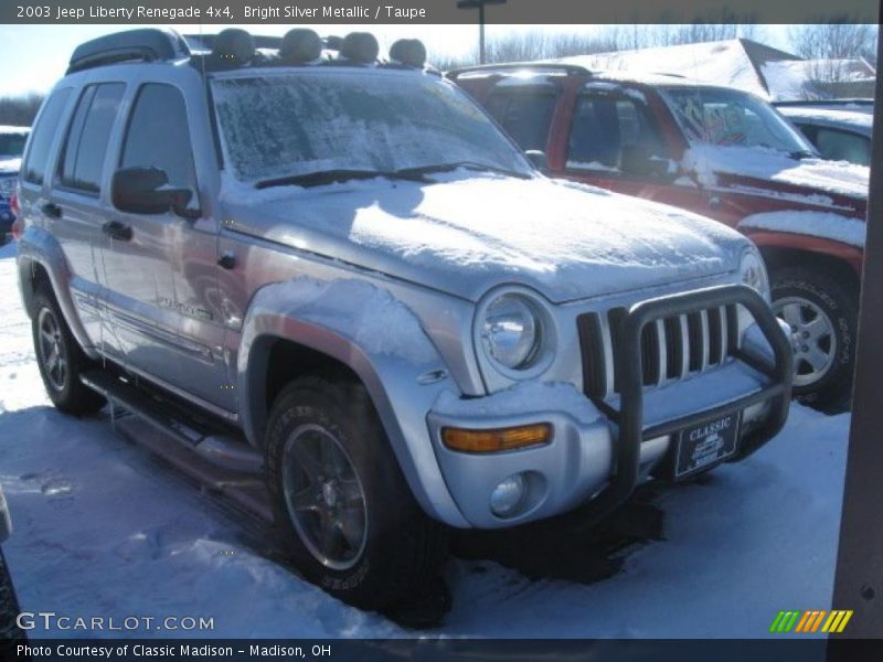 Bright Silver Metallic / Taupe 2003 Jeep Liberty Renegade 4x4