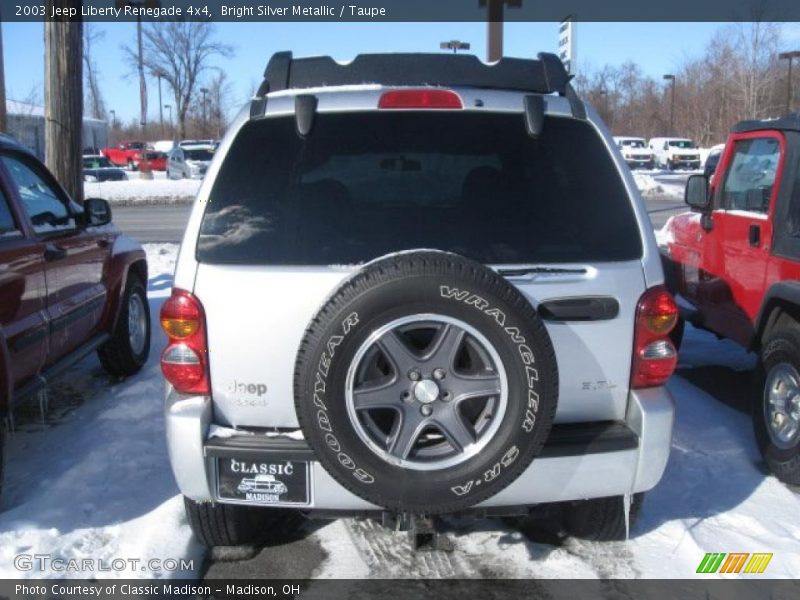 Bright Silver Metallic / Taupe 2003 Jeep Liberty Renegade 4x4