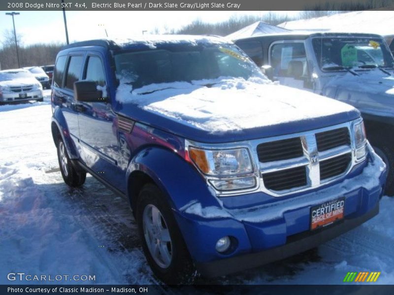 Electric Blue Pearl / Dark Slate Gray/Light Slate Gray 2008 Dodge Nitro SXT 4x4