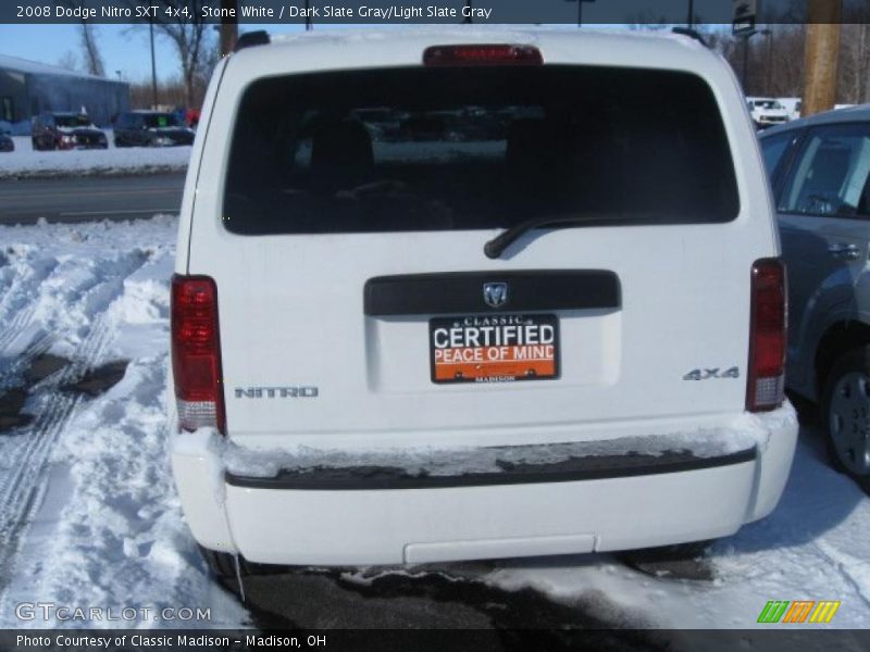 Stone White / Dark Slate Gray/Light Slate Gray 2008 Dodge Nitro SXT 4x4