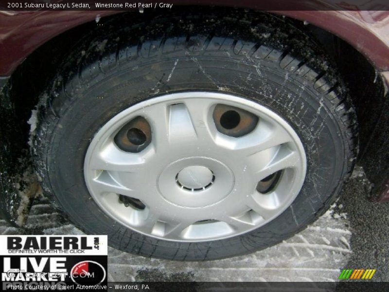 Winestone Red Pearl / Gray 2001 Subaru Legacy L Sedan