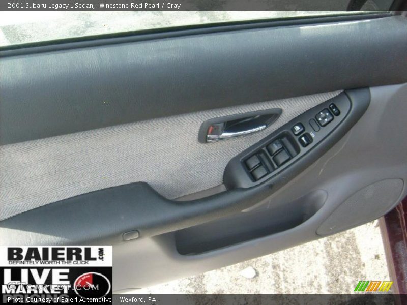 Winestone Red Pearl / Gray 2001 Subaru Legacy L Sedan
