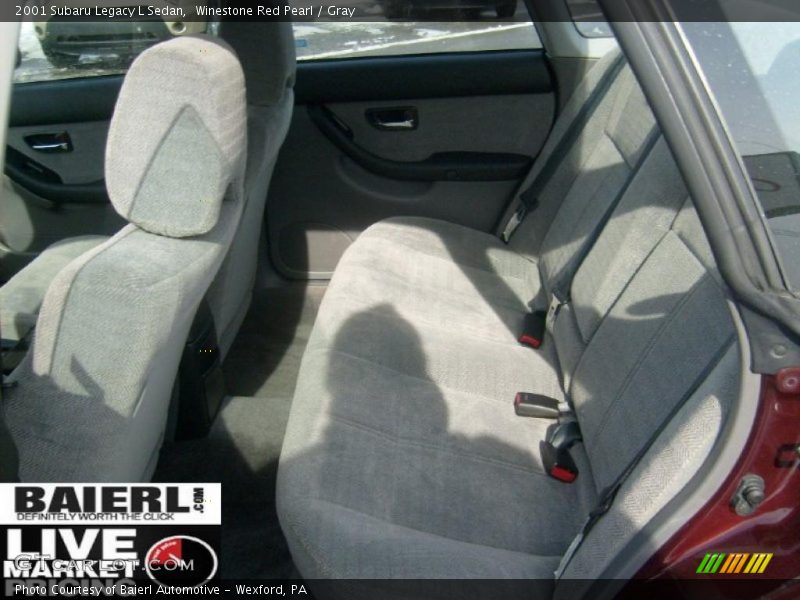 Winestone Red Pearl / Gray 2001 Subaru Legacy L Sedan