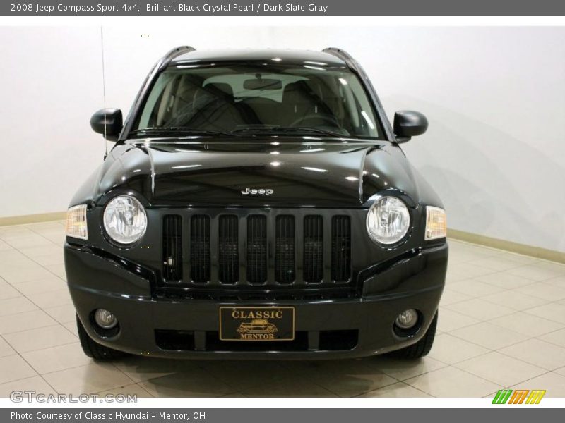Brilliant Black Crystal Pearl / Dark Slate Gray 2008 Jeep Compass Sport 4x4