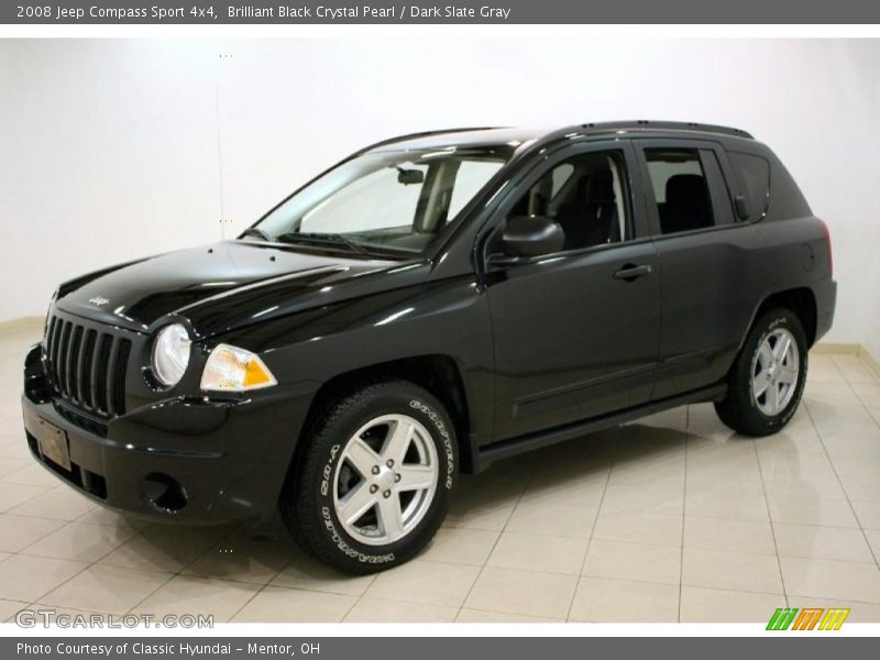 Brilliant Black Crystal Pearl / Dark Slate Gray 2008 Jeep Compass Sport 4x4