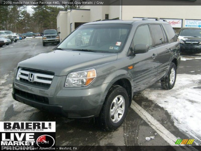 Nimbus Gray Metallic / Gray 2008 Honda Pilot Value Package 4WD