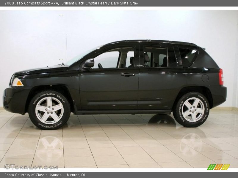 Brilliant Black Crystal Pearl / Dark Slate Gray 2008 Jeep Compass Sport 4x4