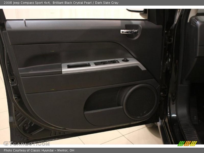 Brilliant Black Crystal Pearl / Dark Slate Gray 2008 Jeep Compass Sport 4x4