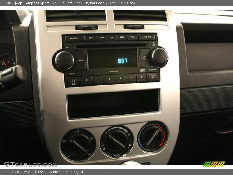 Brilliant Black Crystal Pearl / Dark Slate Gray 2008 Jeep Compass Sport 4x4