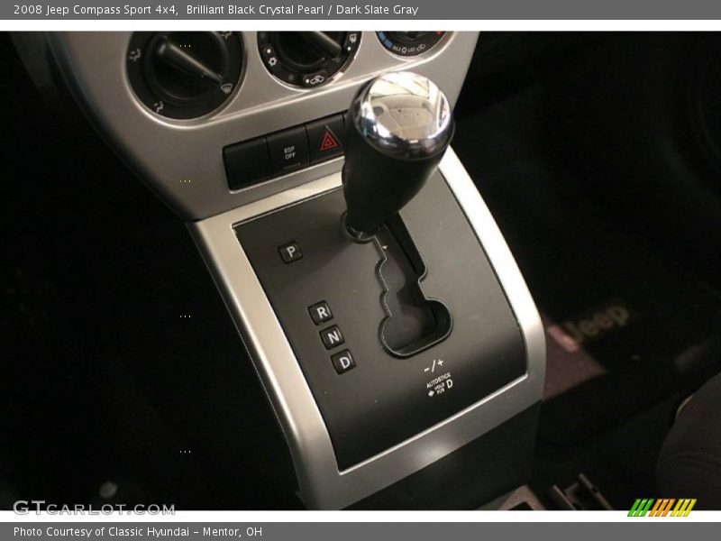 Brilliant Black Crystal Pearl / Dark Slate Gray 2008 Jeep Compass Sport 4x4