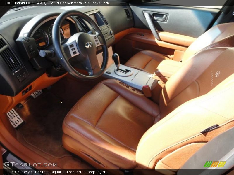 Liquid Copper Metallic / Brick/Black 2003 Infiniti FX 45 AWD