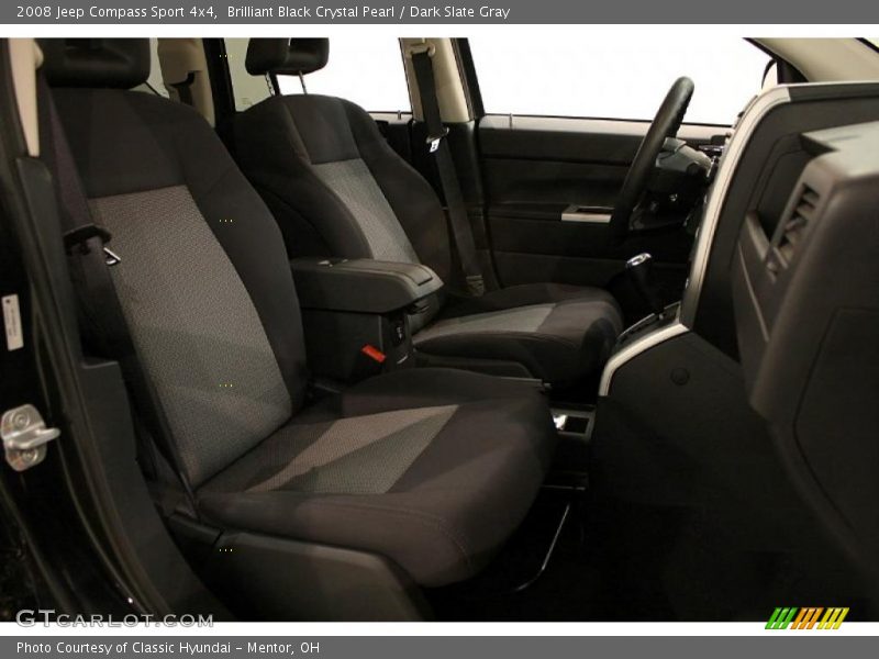 Brilliant Black Crystal Pearl / Dark Slate Gray 2008 Jeep Compass Sport 4x4