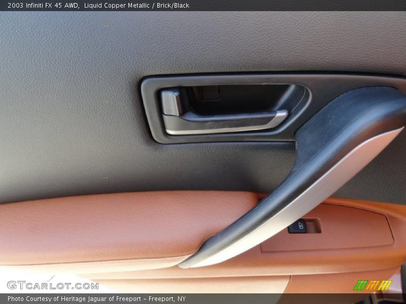 Liquid Copper Metallic / Brick/Black 2003 Infiniti FX 45 AWD