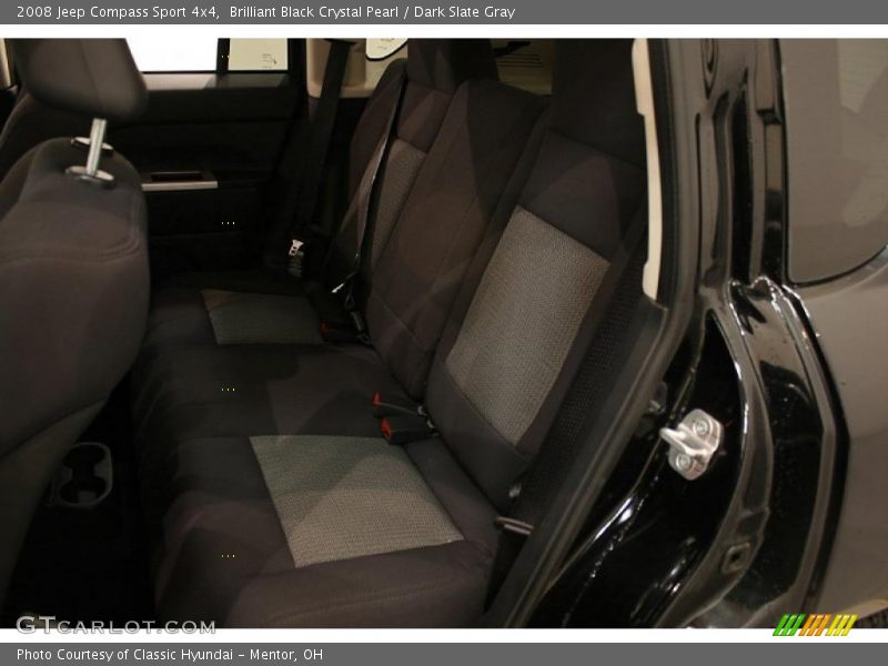 Brilliant Black Crystal Pearl / Dark Slate Gray 2008 Jeep Compass Sport 4x4
