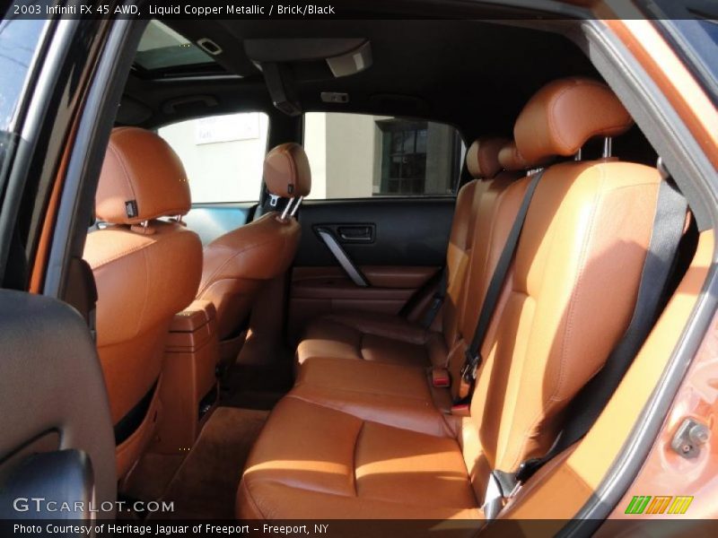 Liquid Copper Metallic / Brick/Black 2003 Infiniti FX 45 AWD