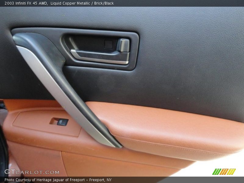 Liquid Copper Metallic / Brick/Black 2003 Infiniti FX 45 AWD