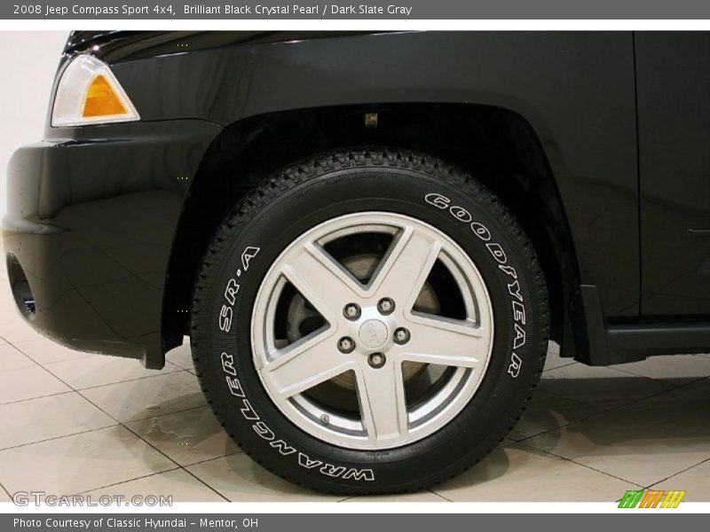 Brilliant Black Crystal Pearl / Dark Slate Gray 2008 Jeep Compass Sport 4x4