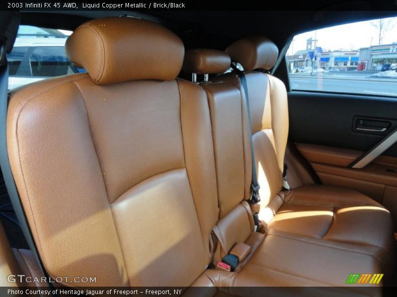 Liquid Copper Metallic / Brick/Black 2003 Infiniti FX 45 AWD