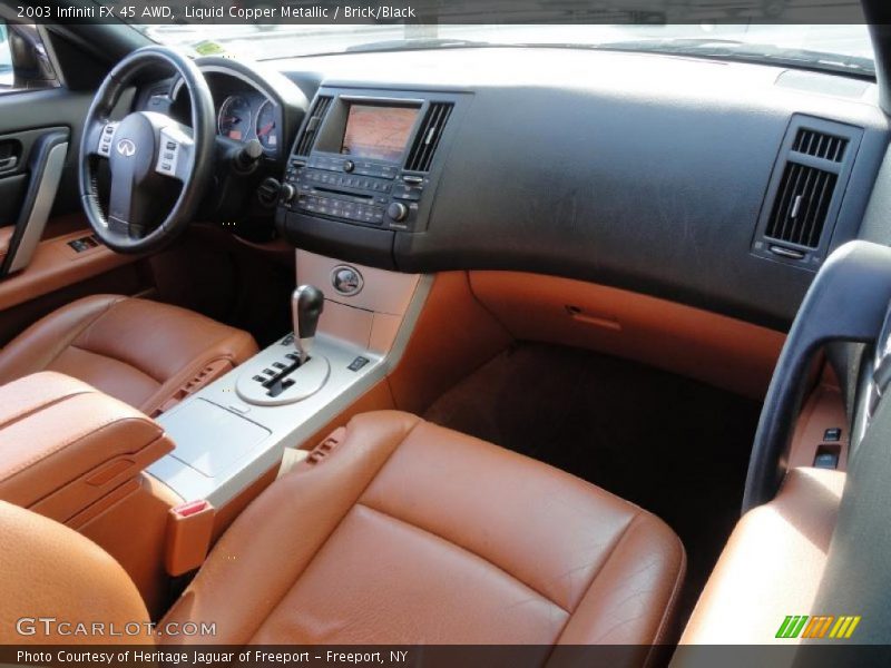 Liquid Copper Metallic / Brick/Black 2003 Infiniti FX 45 AWD