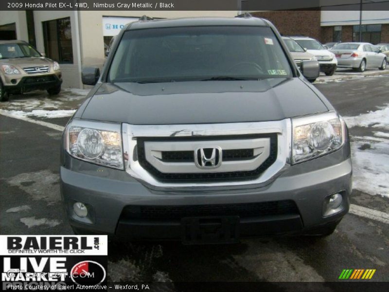 Nimbus Gray Metallic / Black 2009 Honda Pilot EX-L 4WD