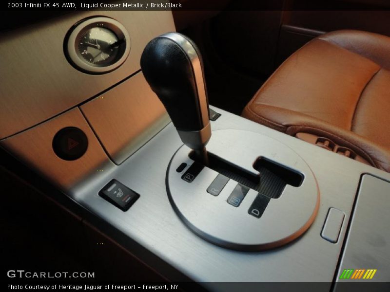 Liquid Copper Metallic / Brick/Black 2003 Infiniti FX 45 AWD