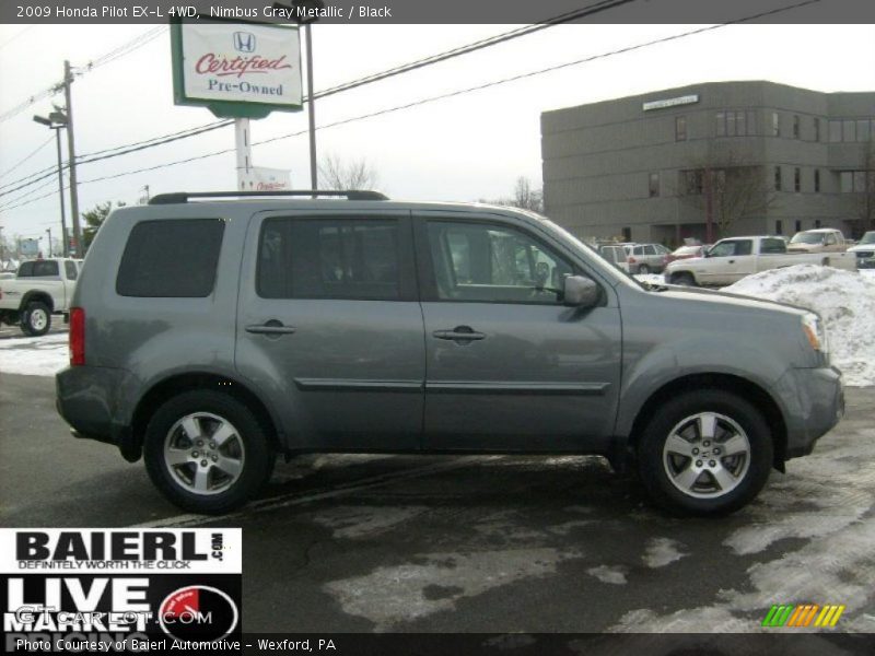 Nimbus Gray Metallic / Black 2009 Honda Pilot EX-L 4WD