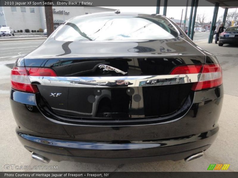 Ebony Black / Barley 2010 Jaguar XF Sport Sedan