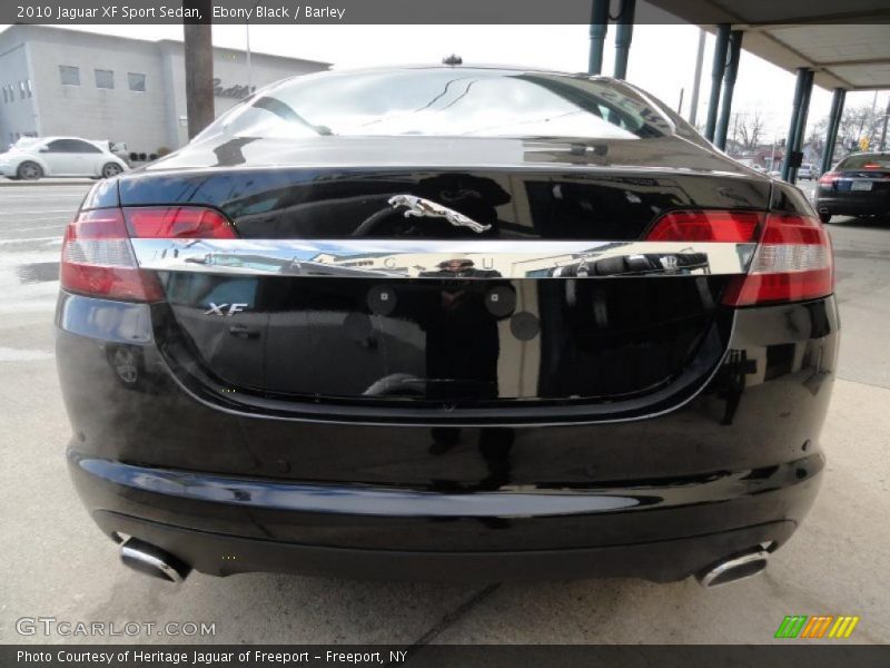Ebony Black / Barley 2010 Jaguar XF Sport Sedan