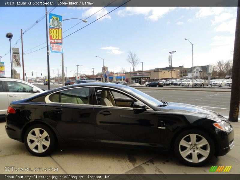 Ebony Black / Barley 2010 Jaguar XF Sport Sedan