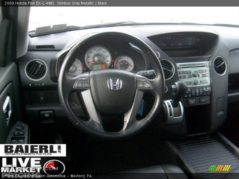 Nimbus Gray Metallic / Black 2009 Honda Pilot EX-L 4WD