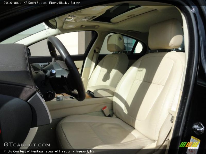 Ebony Black / Barley 2010 Jaguar XF Sport Sedan