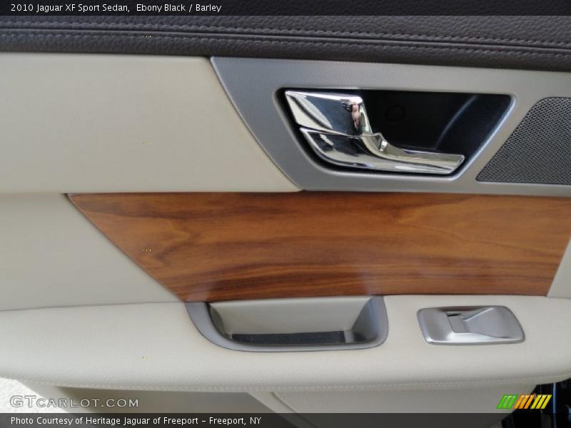 Ebony Black / Barley 2010 Jaguar XF Sport Sedan
