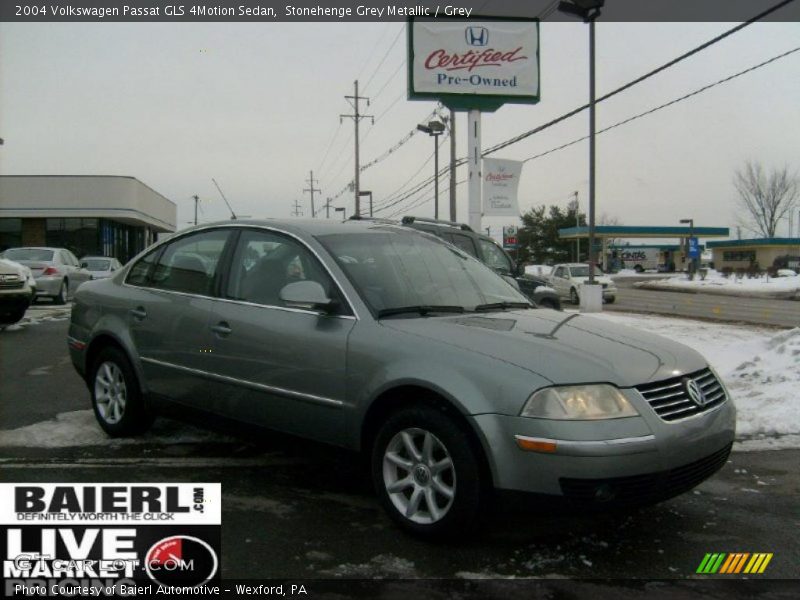 Stonehenge Grey Metallic / Grey 2004 Volkswagen Passat GLS 4Motion Sedan
