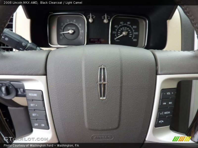 Black Clearcoat / Light Camel 2008 Lincoln MKX AWD