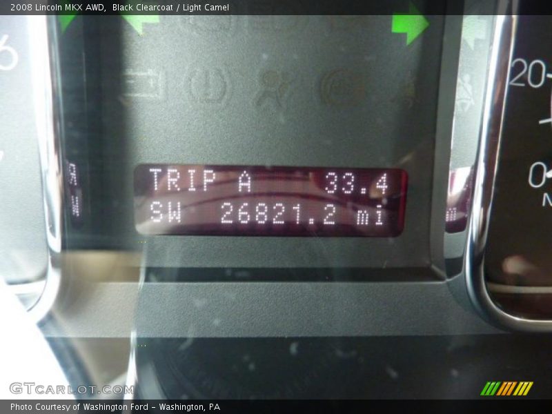 Black Clearcoat / Light Camel 2008 Lincoln MKX AWD